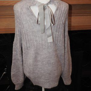 Maurices Sweater with Ribbon Tie